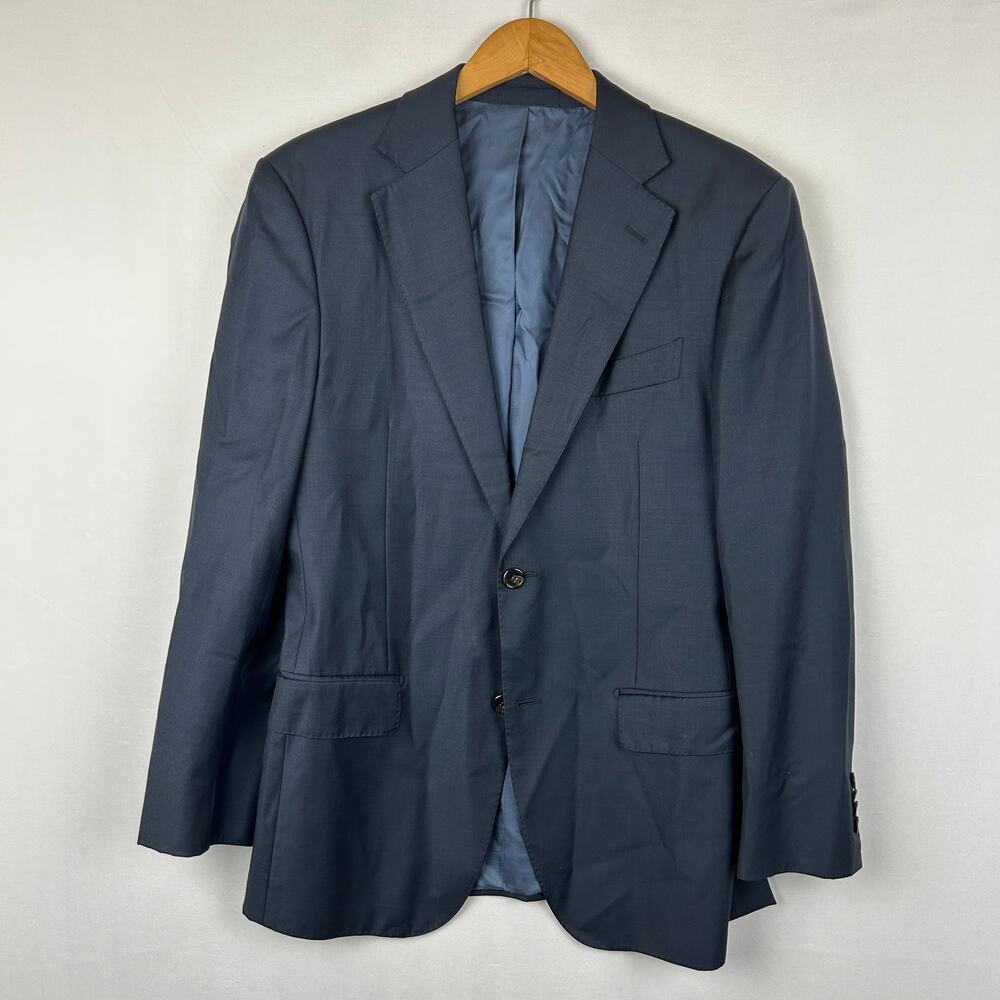 Suitsupply Napoli Vitale Barberis Canonico Suit Jacket Blazer Navy Blue Size 38